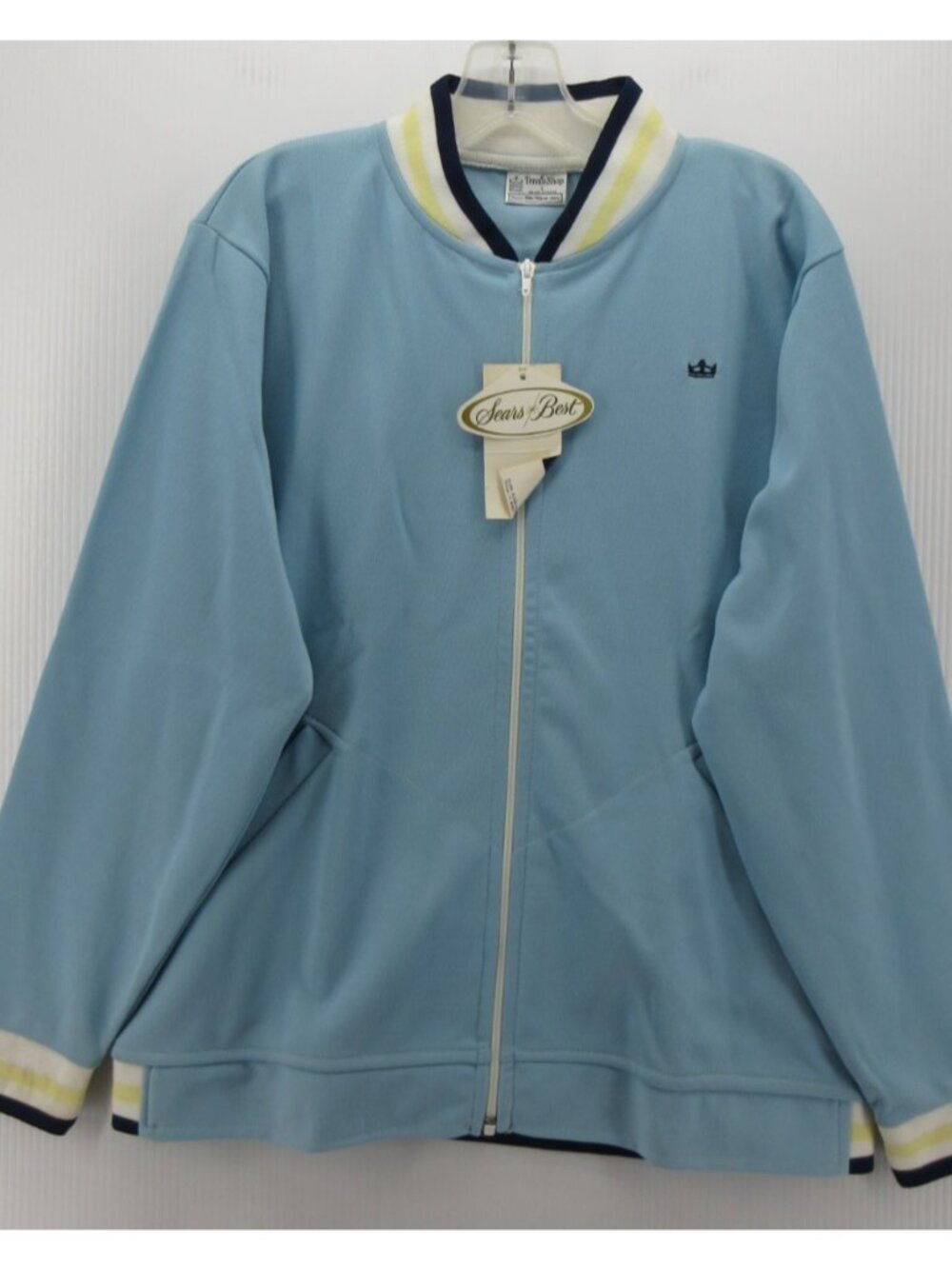 VTG Sears Kings Road Jacket Large Tennis Warm Up 70s Sportswear NWT *